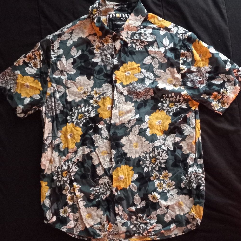 Denim and Flowers Casual Button Down